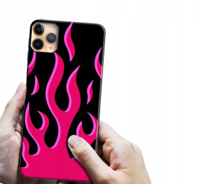 Etui OGIEŃ PŁOMIENIE wzory Iphone 12 mini 5,4