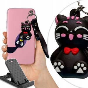 Etui Kot wzory i brelok do Samsung Galaxy S10 Lite
