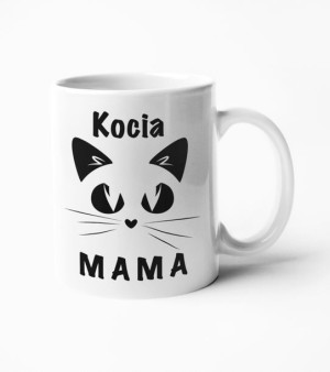 KUBEK z nadrukiem KOCIA MAMA na PREZENT