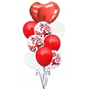 Balony Zestaw Na Walentynki 10szt