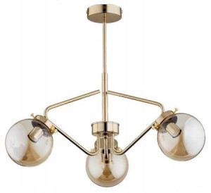 Lampa Wisząca Barsum 3-Punktowa Złota 27583