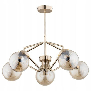 Lampa Wisząca Barsum 5-Punktowa Złota 27585