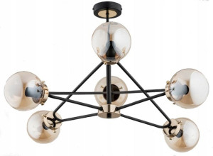 Lampa Wisząca Sagito 6-Punktowa Czarna 25626