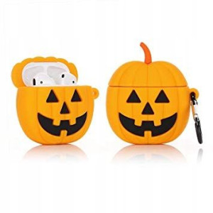 etui na słuchawki Apple Airpods PUMPKIN DYNIA 3d