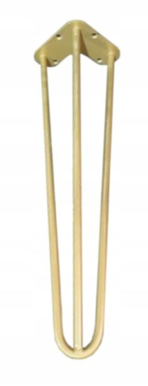 Noga Metalowa Hairpin Legs 41cm Złota 1szt