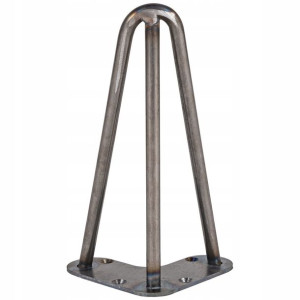 NOGA METALOWA HAIRPIN 20 cm 3 pręty niemalowana