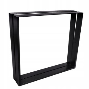 Nogi Metalowe Do Stołu 80 X 72cm Loft Czarne