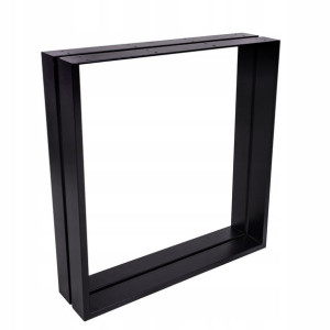 Nogi Metalowe Do Stołu 80 X 72cm Loft Czarne