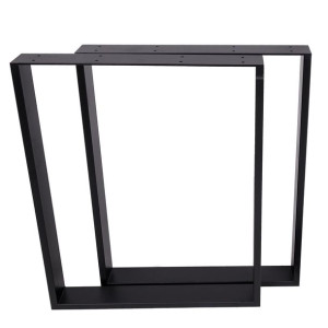 Nogi Metalowe Do Stołu Industrial Czarne 59x82cm