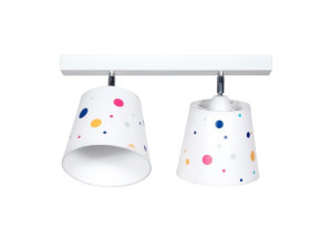 Lampa sufitowa do pokoju dzieci duże kropki 2 pł.