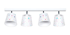 Lampa sufitowa do pokoju dzieci małe kropki 4 pł.
