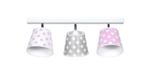 Lampa sufitowa do pokoju dzieci gwiazdki 3 pł.