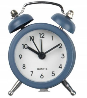 Zegar budzik zegarek z budzikiem alarm retro nieb.