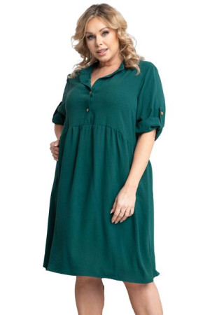 Sukienka DALIA swobodna zielona 46 PLUS SIZE
