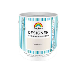 Farba Beckers Designer Kitchen & Bathroom Linen White 2.5 l