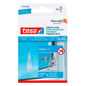 Tesa Przezroczyste plastry montażowe, 16 szt. do 0,2kg