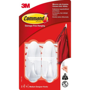 3M Haczyki wielkokrotnego użytku Command 2 szt.