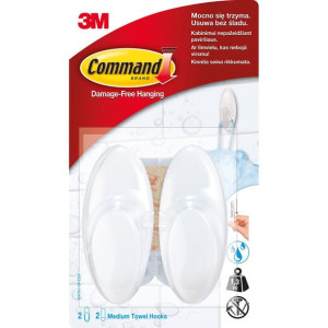 3M Haczyki wielokrotnego użytku Bath Command 2 szt.