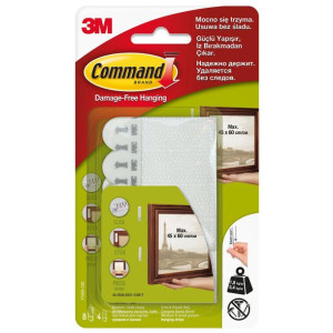 3M Rzepy do obrazów Command 12 szt.