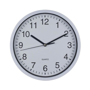 Zegar ścienny LZE-11 śr. 20 cm biały
