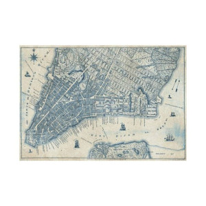 Fototapeta OLD VINTAGE CITY MAP 368 x 254 cm