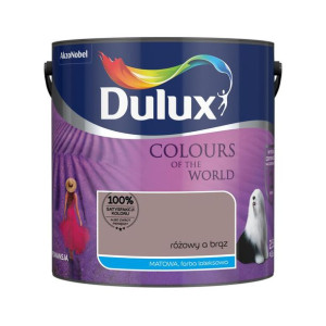 Farba wewnętrzna KOLORY ŚWIATA 2.5 l Różowy a Brąz DULUX