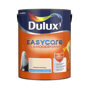 Farba wewnętrzna EASYCARE 5 l Totalnie kremowy Plamoodporna DULUX