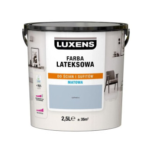 Farba wewnętrzna LATEKSOWA 5 l Saphir 6 LUXENS