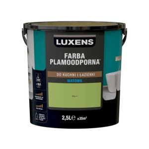 Farba wewnętrzna PLAMOODPORNA do kuchni i łazienki 2.5 l Bali 4 LUXENS