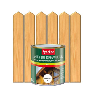 Lakier zewnętrzny do drewna BSC 0.5 l Bezbarwny Mat SYNTILOR