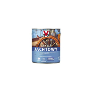 Lakier do drewna do malowania na zewnątrz JACHTOWY 2.5 l Bursztynowy V33