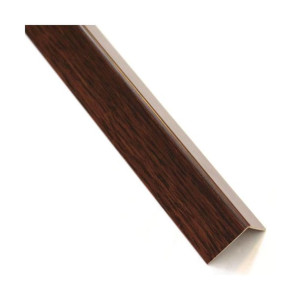 Kątownik PVC 2.6m 19.5x19.5 mm matowy drewno ciemne Standers