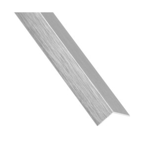 Kątownik aluminiowy 2.6m 16x16 mm srebrny szczotkowany Standers