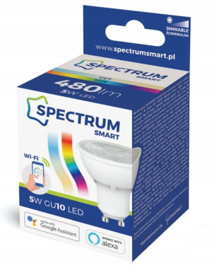ŻARÓWKA LED GU10 5W RGBW+CCT+DIM WIFI ściemnialna
