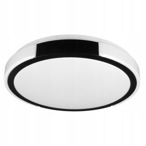 Panel Led Natynkowy Plafon Lampa 30w Biało Czarny