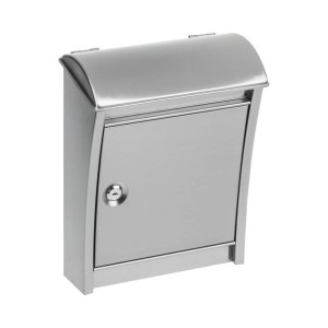 Skrzynka na listy 33.3 x 26.3 x 12.3 cm srebrna A5 STANDERS