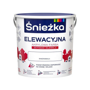 Farba akrylowa ELEWACYJNA 2.5 l Biały ŚNIEŻKA