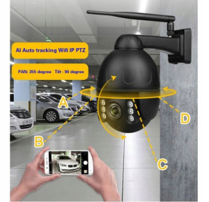 8MPX 4K KAMERA OBROTOWA WIFI PTZ Auto Tracking