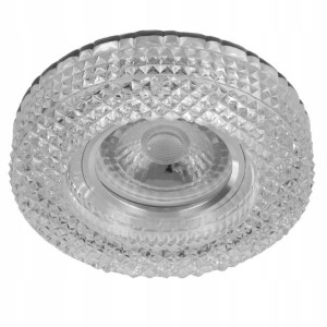 Oprawa halogenowa szkło - kryształ GRUBA 2cm 3W NW