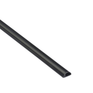 Listwa półokrągła na kable D-line 16 x 8 x 1000 mm czarna