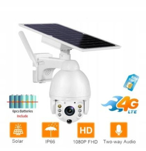 Kamera Solarna Bezprzewodowa 4g Gsm Lte Obrotowa