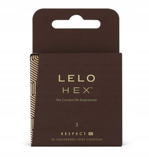 LELO HEX Respect XL prezerwatywy lateksowe 3 sztuk