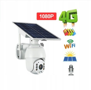 Kamera Bezprzewodowa Ptz Gsm Lte + Panel Solarny