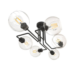 Lampa sufitowa nowoczesna wisząca szklana do LED