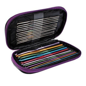 Zestaw szydełek w piórniku 50 elem w etui