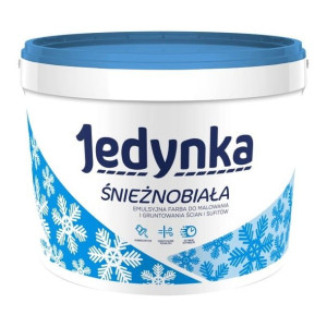 Farba emulsyjna Jedynka Śnieżnobiała 10 l