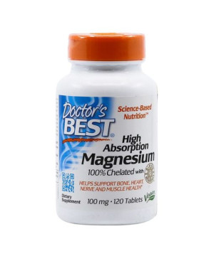 High Absorption Magnesium, 100mg - 120 tablets - Doctor's Best
