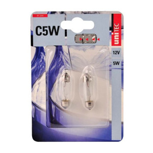 Unitec Żarówka C5W 5 W 12 V 2 sztuki