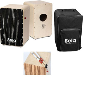 Sela SE 057 CaSela Pro Makassar - Profesjonalny Cajon- BUNDLE 2