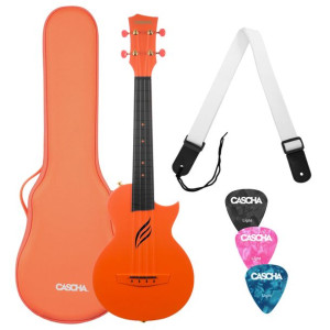 Cascha HH 2289 Carbon Fibre Ukulele Koncertowe OR Set